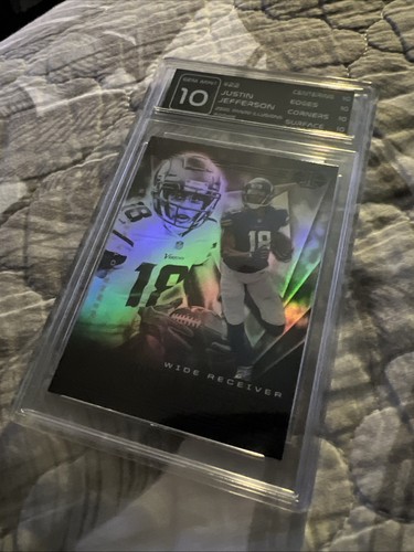 2020 Illusions JUSTIN JEFFERSON RC ROOKIE #22 Minnesota Vikings Card Gem 10 - Bild 3 von 3