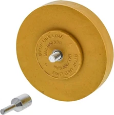 TCP Global Rubber Eraser Wheel with Drill Adapter - Decal Remover -... 