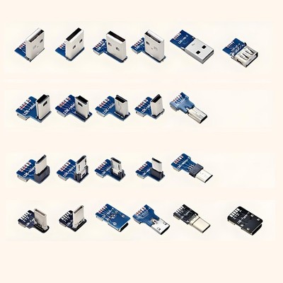 Type-C/Mini USB/Micro USB/USB A Port Socket Jack Plug Connector Replacement Part