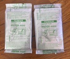 Lot of 2 FUJIFILM Instax Mini Instant Film 10 Exposures Each Dated 05-2020