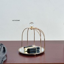 Birdcage-shaped Vanity Dresser Organizer Tray, Jewelry Trinket Tray, Makeup Tray
