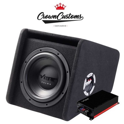 1050W VIBE AUDIO 10'' BASS PACK PULSEMIT10-V5 350W RMS CAR SUBWOOFER + AMP