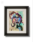 14x11 Unframed Original Expressionism Woman Handmade Acrylic — photo 1