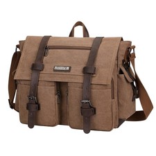 Canvas Messenger Bag for Men Fits 16 Inch Laptop