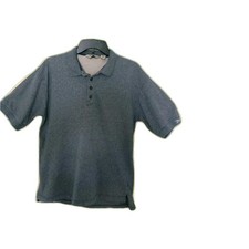 Reebok Polo Golf Shirt Logo Light Blue Short Sleeves Collard M Men's Pre-owned