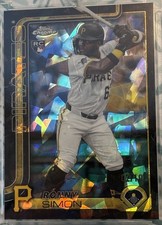 2025 Topps Chrome Update Sapphire RONNY SIMON RC Rookie BLACK Refractor #’d /10