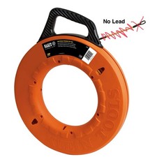 Klein Tools 56056 Multi-Groove Fiberglass Fish Tape 200-Foot - BROKEN Lead End