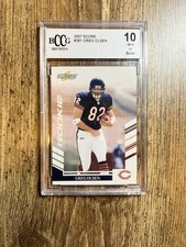 Score 2007 Greg Olsen Chicago Bears Rookie #361 BCCG 10 NFL Football Card. rookie card picture