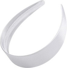 1.6 Inch Wide Headbands Silk Satin Plain Headband for Women, Non