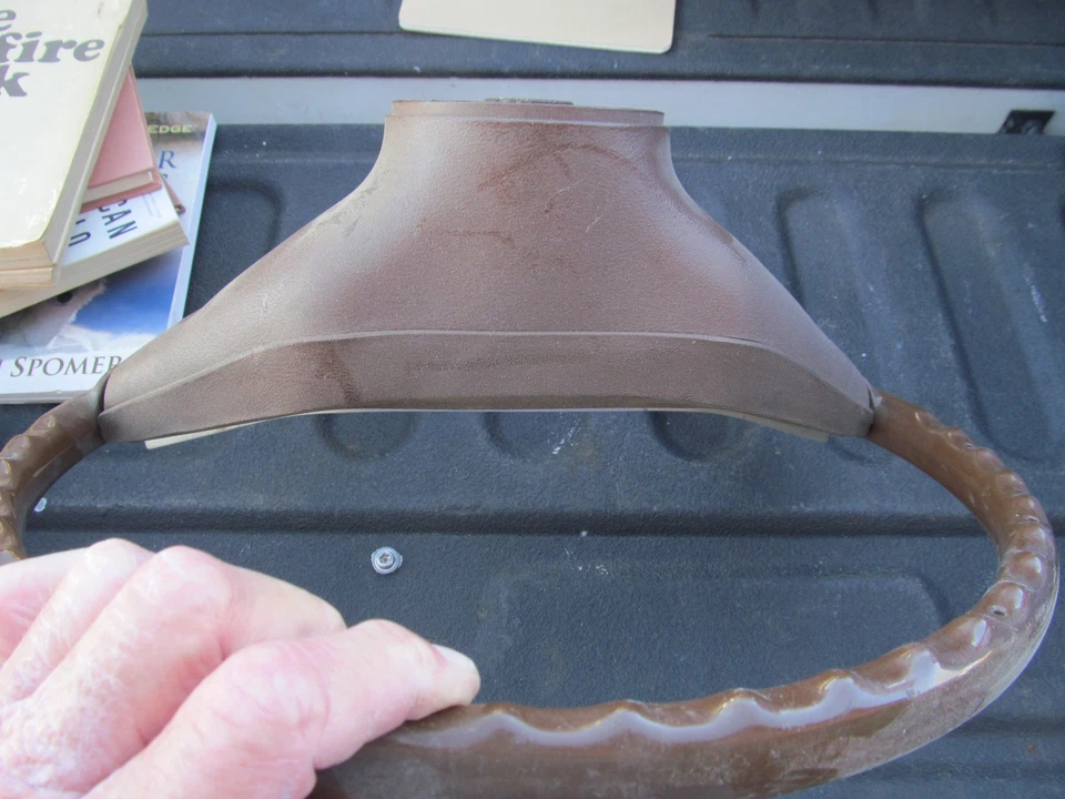 Vintage Cadillac Wood Grain Steering Wheel  1975 ? - image 3 of 4