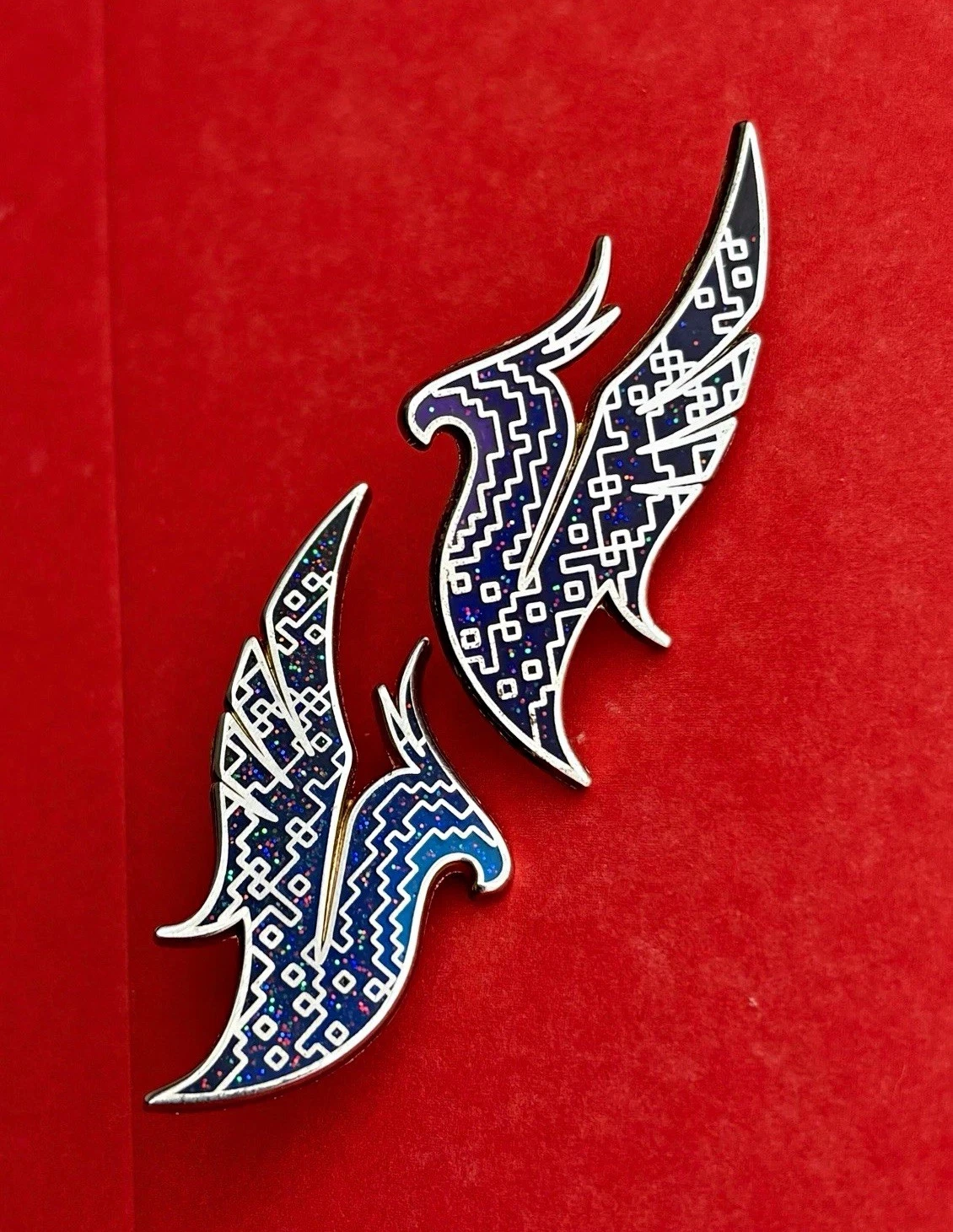 Phoenix Lovebird Enamel Pin Set