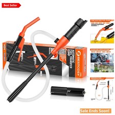Rechargeable Battery-Powered Fuel Transfer Pump - Perfect for Gas, Diesel More