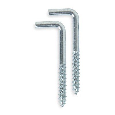 GRAINGER APPROVED 1WBL4 Shoulder Hook, Silver, Steel, PK20 1WBL4