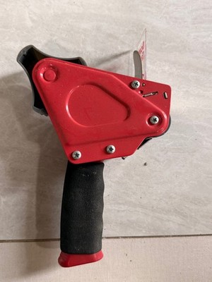 Scotch 3M Heavy Duty Metal Red Packaging Tape Gun with Comfort Foam Black Grip