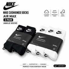 NEW Nike Dri-Fit 6-Pair Crew Socks - Cushioned for Gym & Sport, Unisex %