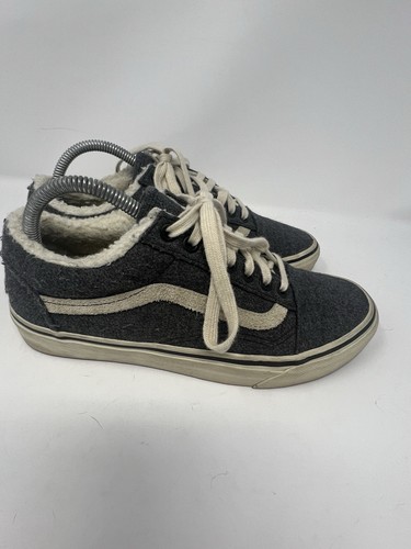 Sneakers stringate Vans X Madewell da donna Old Skool taglia 8,5 foderate in sherpa grigio - Foto 4 di 12