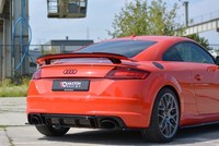 Maxton Design Heckspoiler Lippe Passend FüR Audi TT RS 8S Schwarz Hochglanz