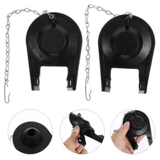 2 Pcs Replace Flapper Toilet Cover Water Stop Valve Tank Parts Universal for +