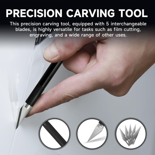 Strumenti di Tinta Pellicola Finestra Auto Kit di Avvolgimento Vinile Pretagliato/Auto Finestra Tinta Tool Kit... - Foto 6 di 6