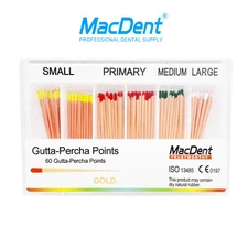 MacDent Dental Obturation Endodontic Gutta Percha Paper Points For WAVE ONE GOLD