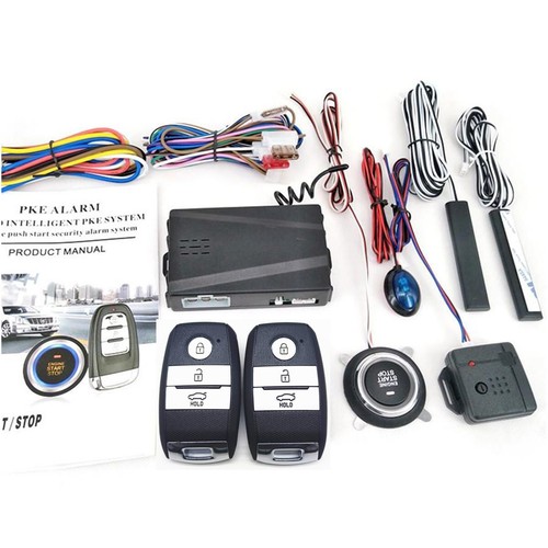 Car Keyless Entry Engine Start Alarm System One-button Remote Starter Stop Kit - Picture 12 of 17