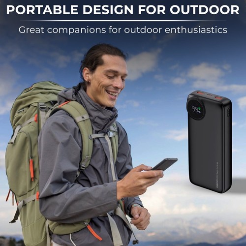 Portable 22.5W Recci Power Bank 10/20/30/50000mah Fast Charger for Mobile Phones - Picture 6 of 37