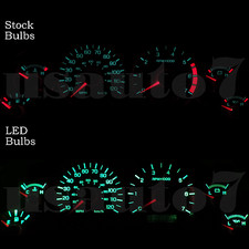 Dash Instrument Cluster Gauge Green Led Lights Bulbs Kit Fits 94-98 Ford Mustang