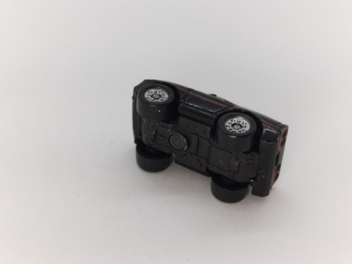 Micro Machines ‘80s Chevy Corvette Black Silver Windows Red Stripe Loose G160 - Picture 5 of 6