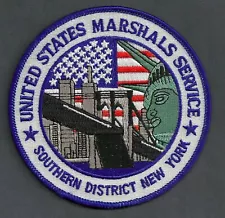 UNITED STATES MARSHAL NEW YORK SOUTHERN DISTRICT SHOULDER PATCH