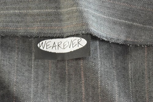 Falda de mujer Wearever talla M gris a rayas mini poliéster por encima de la rodilla - Imagen 4 de 4