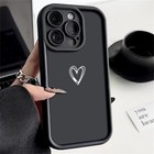 For iPhone 17 Pro Max 16 15 14 13 12 ShockProof Love Heart Soft Phone Case Cover