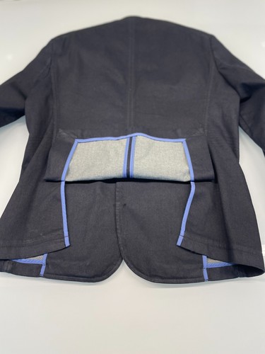 Button Down Coat Celio* Urban Collection Dark Navy Blue Sized XL - Picture 4 of 10