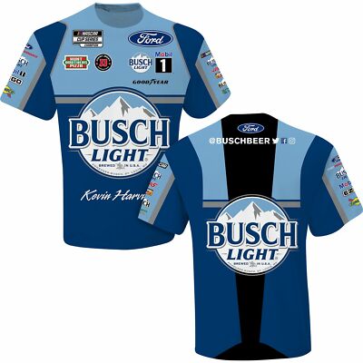 Kevin Harvick 2021 Checkered Flag Sports #4 Busch Light Sublimated Pit Tee