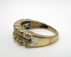 10K Yellow Gold 54 Diamond Band Ring Size 6.5 [R279] — photo 9