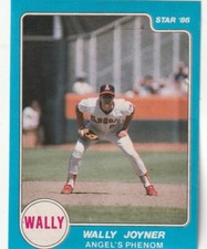 FREE SHIPPING-MINT-1986 Star Stickers Wally Joyner (Angel's Phenom)
