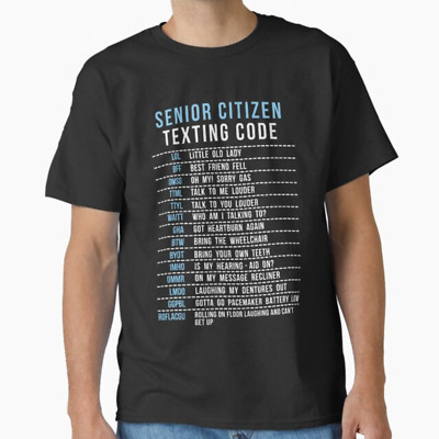 Senior Citizen Texting Code Cool Funny Old People Fun Unisex Crewneck Sweatshirt
