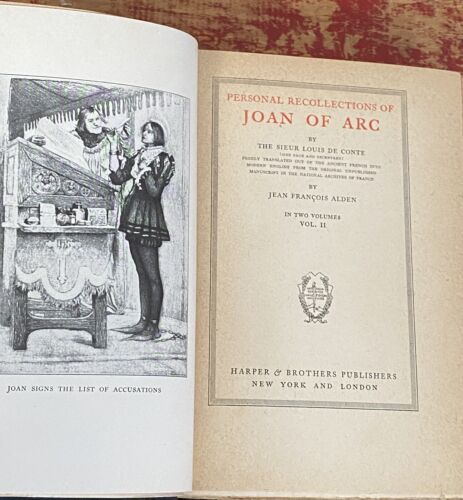 Joan of Arc By Mark Twain Volume II Author's Uniform Edition 1899 Hardcover - Picture 2 of 15