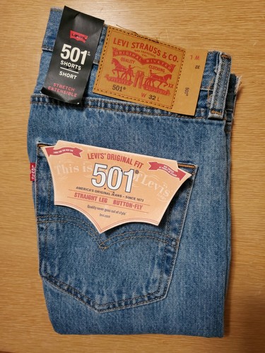 New Mens Blue Irregular Levis 501 