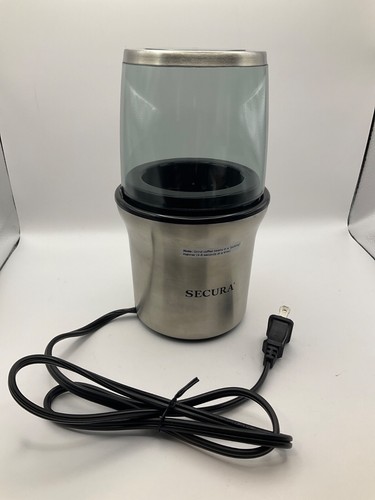 Secura Electric Coffee Grinder and Spice Grinder with 2 Stainless Steel Blades R - Picture 5 of 8