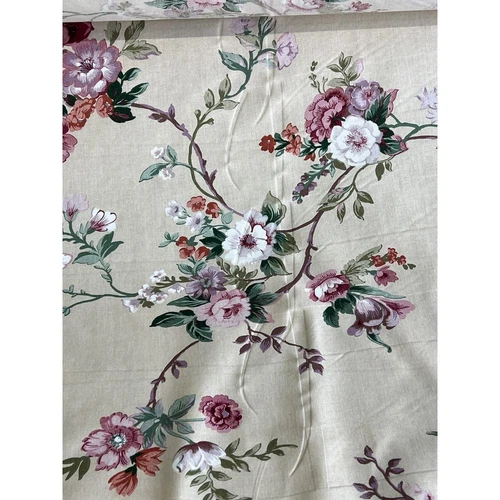 Vintage Atelier Originals Fabric Plum Coral Floral Vines Upholstery By The Yard - Picture 1 of 11