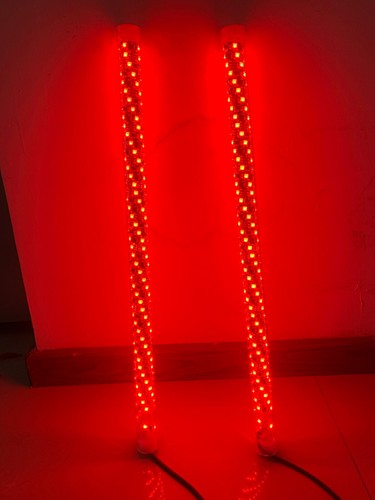 Pair of 2FT RGB Brightest Spiral LED Strips Whip Lights Twist Tube Bluetooth APP - Picture 5 of 11