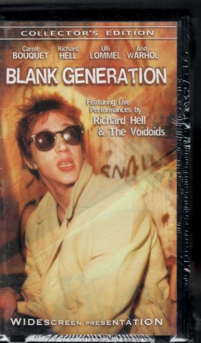 BLANK GENERATION (VHS Clamshell) RICHARD HELL New & Sealed! 1979 Punk Rock - Bild 1 von 2