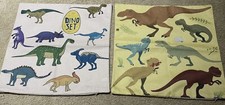 2 Dinosaur Childrens Throw Pillow Covers 17  x 17   New Without Tags