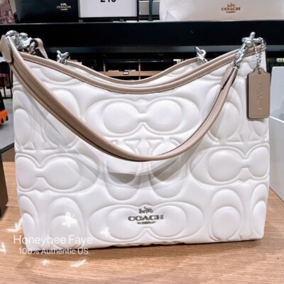 NWT Coach Laurel Shoulder Bag In Blocked Signature Leather CZ184