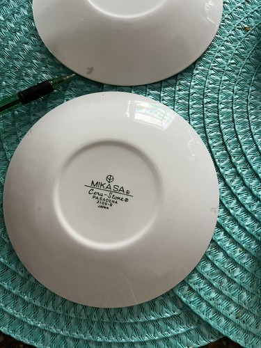 Vintage Mikasa Cera Stone Pasadena 3106B Japan MCM 4 Saucers - Picture 7 of 10