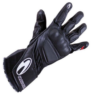 Richa WSS Damen Frauen Leder Sport Motorrad Handschuhe - Schwarz