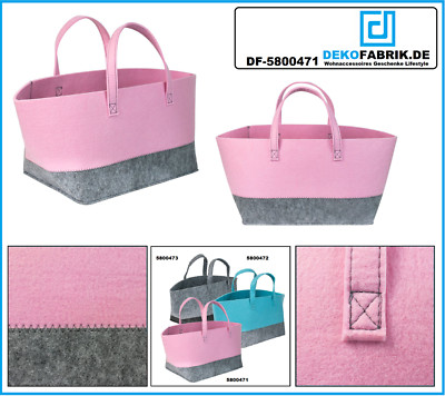 formano-felt bag-shopping bag-handbag-Italiano pink-gray approx. 28x26x25 cm