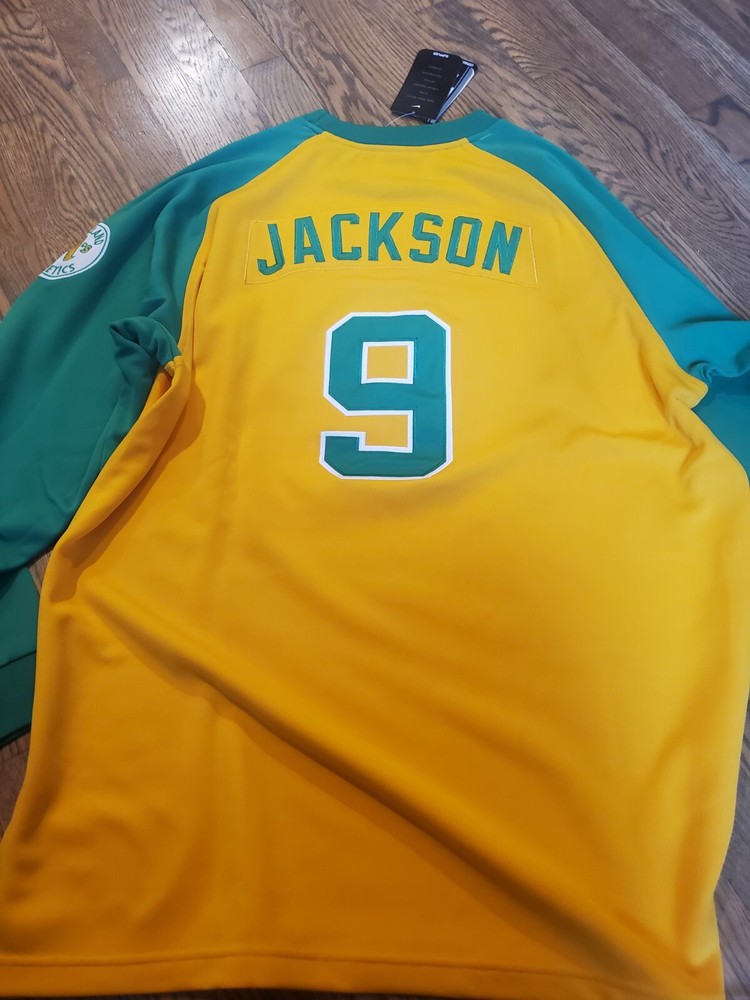 Reggie Jackson Oakland A's MLB Baseball Jersey Nike Cooperstown Collection XL