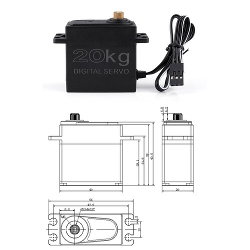 GoolRC Combo Set 3650 4300KV Motor 60 Brushless 20kg Servo Fr 1/10 Car M7M8 - Picture 11 of 11