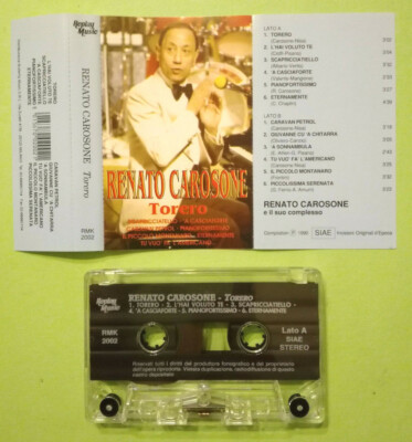 MC Musicassette RENATO CAROSONE Torero POP ITALY 1990 Wohnwagen Benzin 